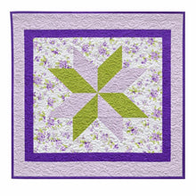 Load image into Gallery viewer, Purple and Green throw size quilt
