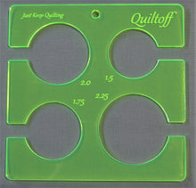 Load image into Gallery viewer, Longarm quilting ruler, Circle template
