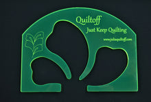 Load image into Gallery viewer, Longarm quilting ruler, Molar Feather template
