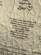 Load image into Gallery viewer, Make to order: Gorgeous Sunflower Quilt, handmade, Christian quotes, heirloom
