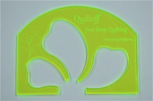 Load image into Gallery viewer, Longarm quilting ruler, Molar Feather template
